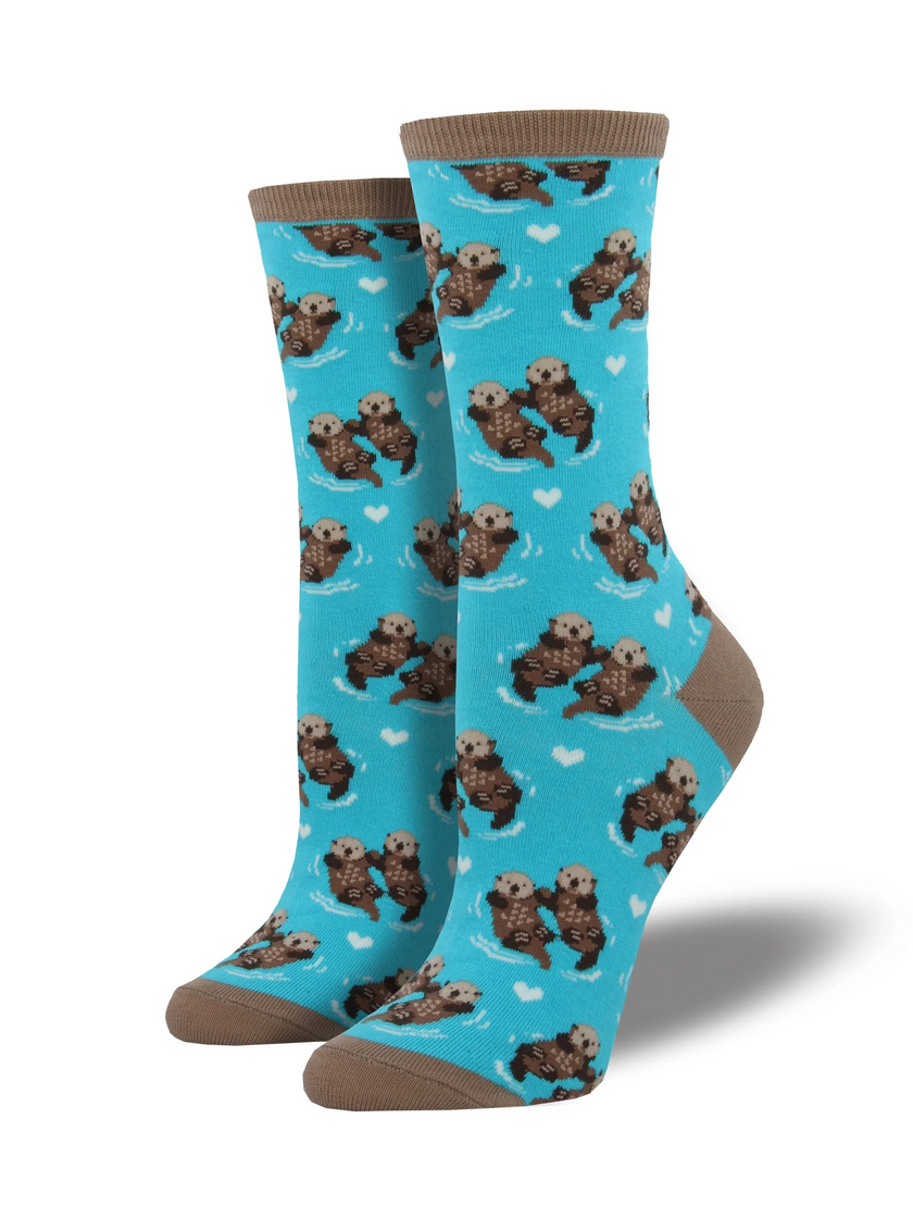 Significant Otter Women's Crew Socks Bright Blue