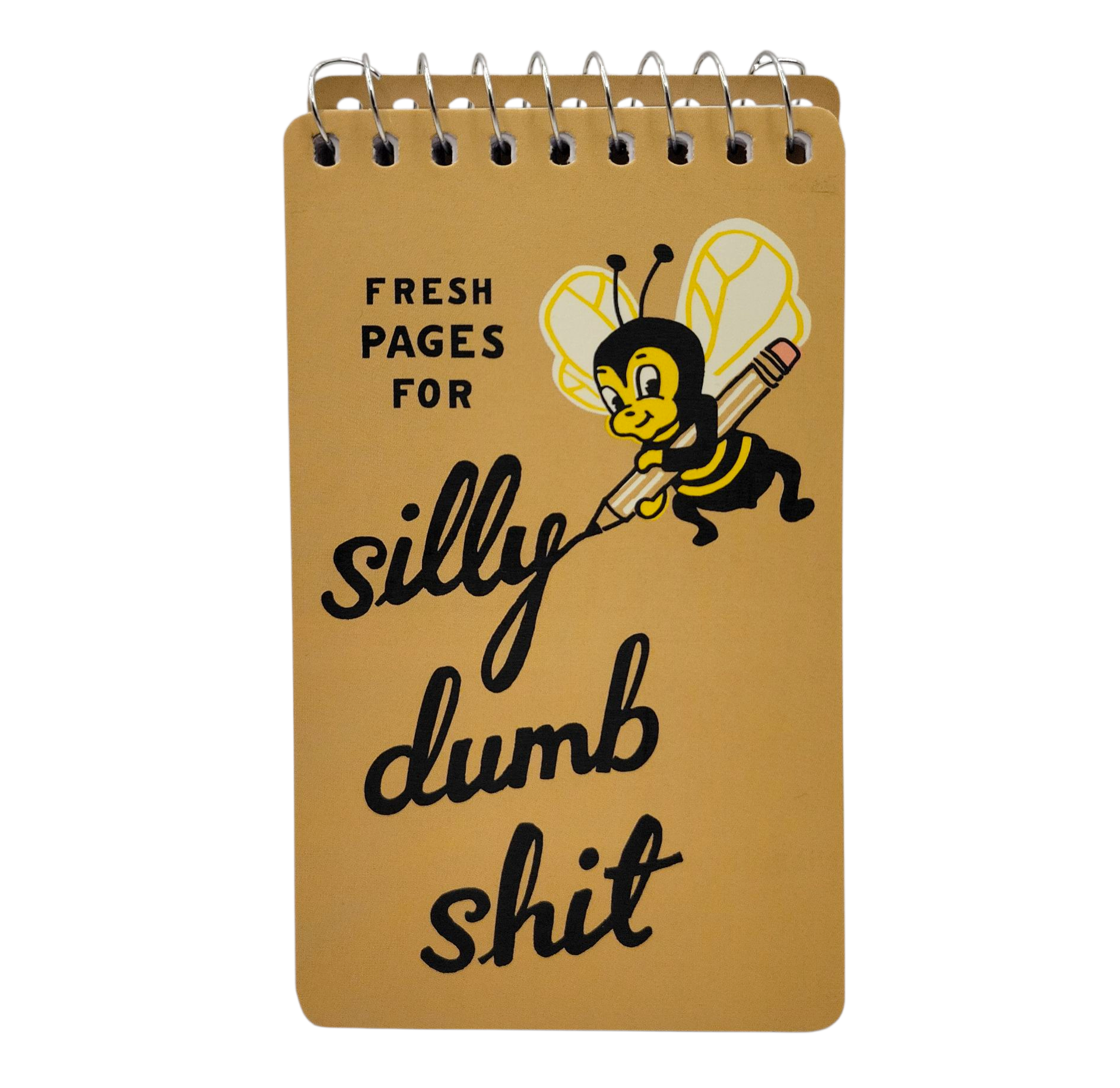 Silly Dumb Shit 3x5 Spiral Notebook