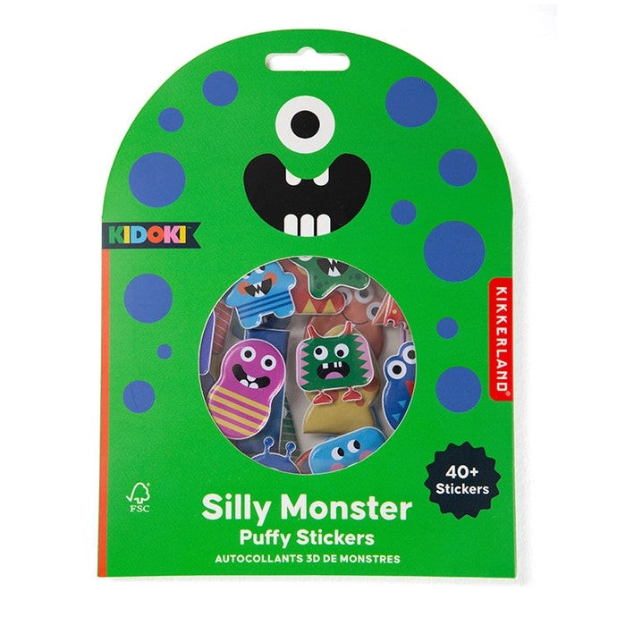 Silly Monster Puffy Stickers