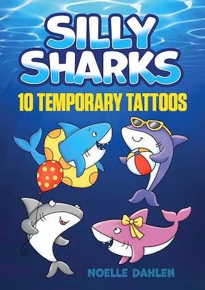Silly Sharks Temporary Tattoos