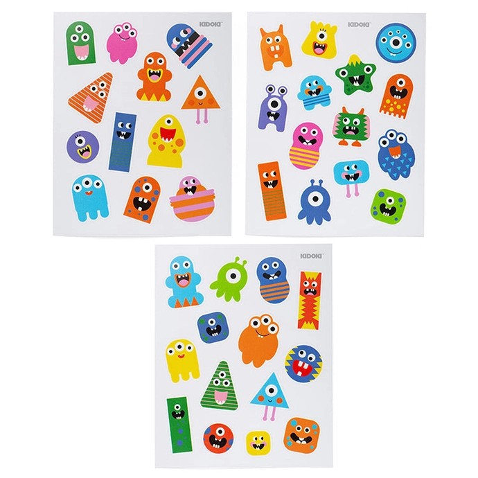 Silly Monster Puffy Stickers