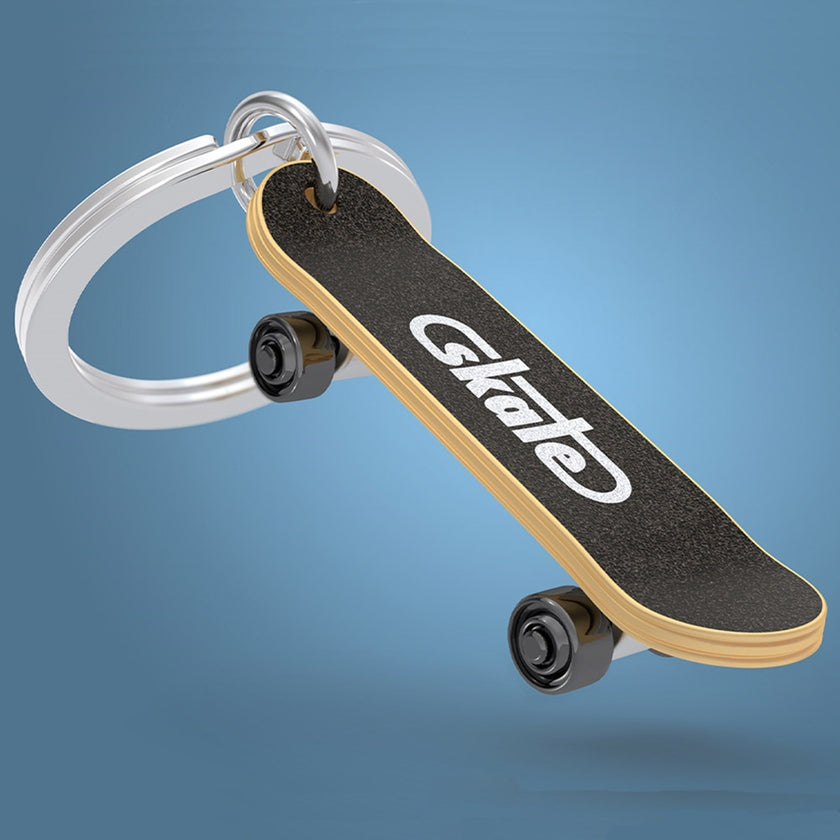 Skateboard Metal Keyring