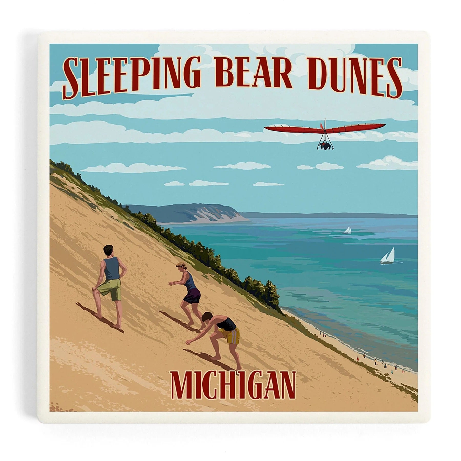 Sleeping Bear Dunes Climbers Michigan Coaster