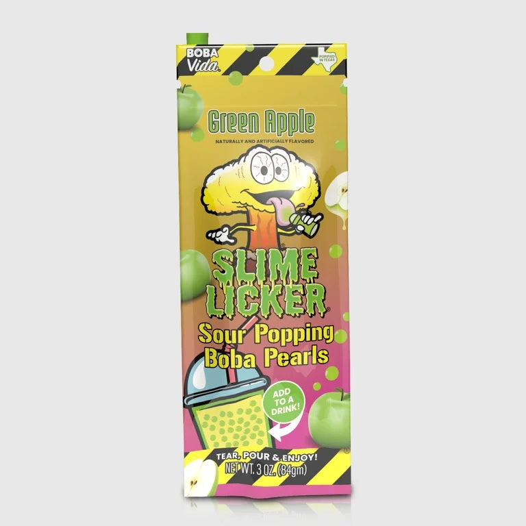 Slime Licker Sour Green Apple Popping Boba Pearls