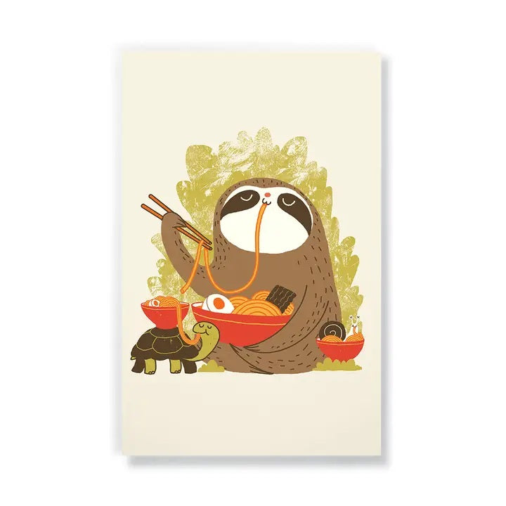 Slow Ramen Sloth Notebook