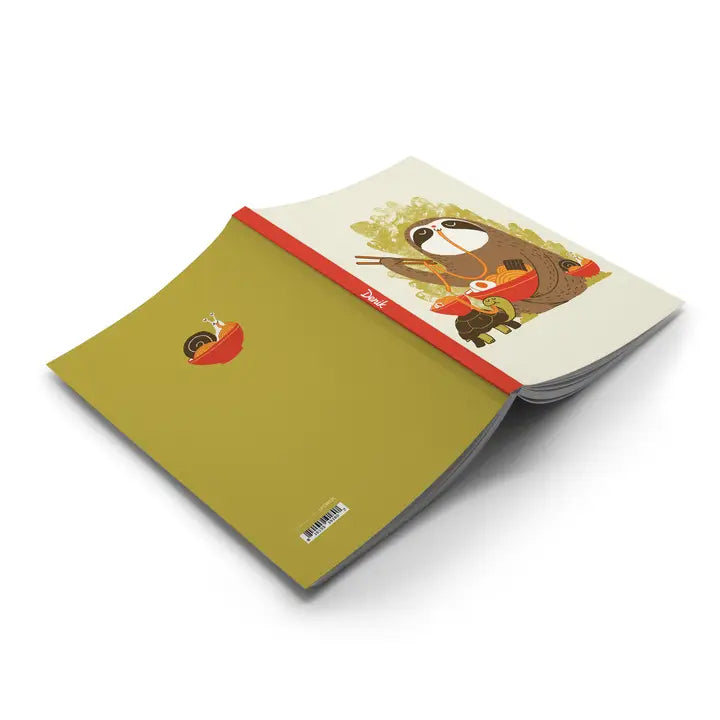 Slow Ramen Sloth Notebook