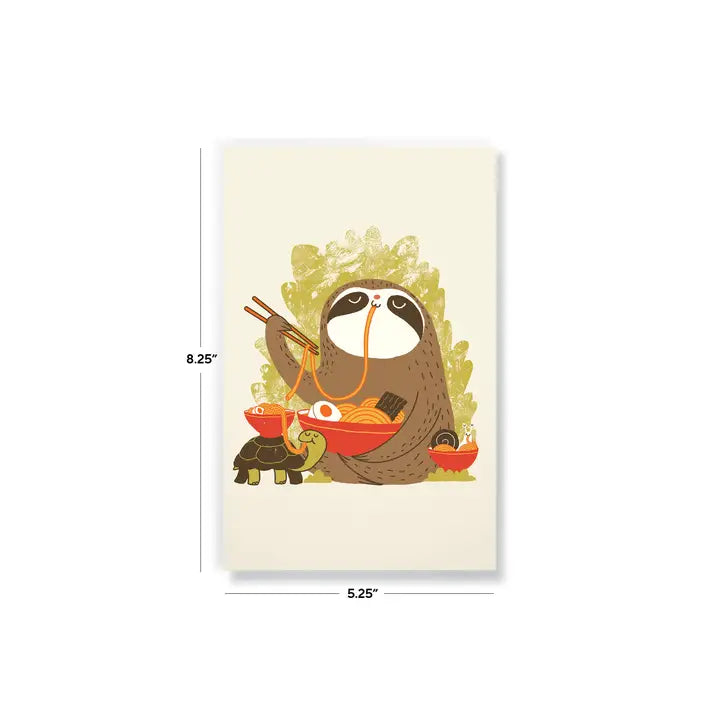 Slow Ramen Sloth Notebook