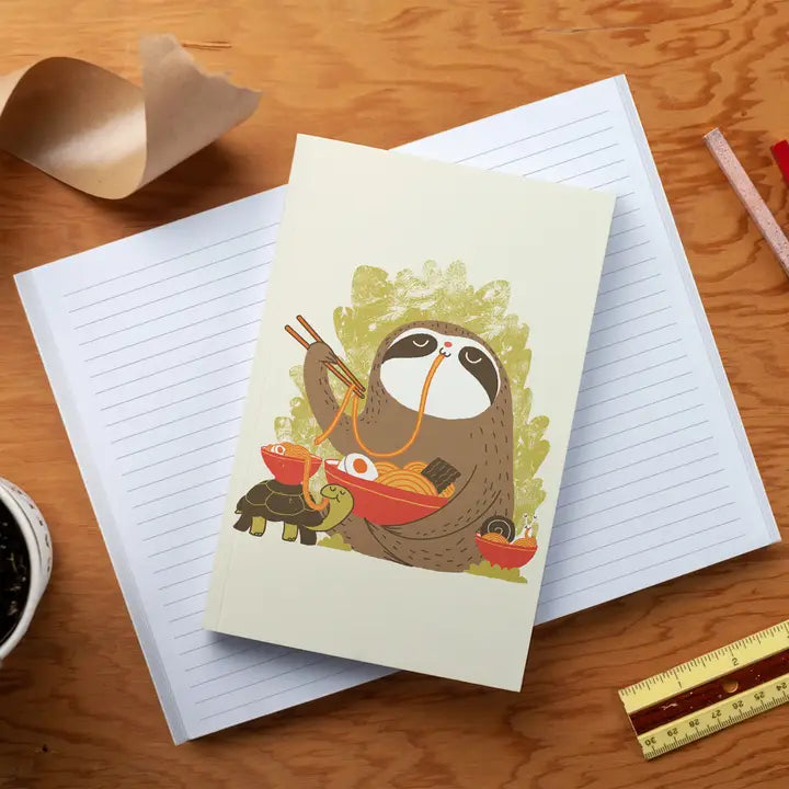 Slow Ramen Sloth Notebook