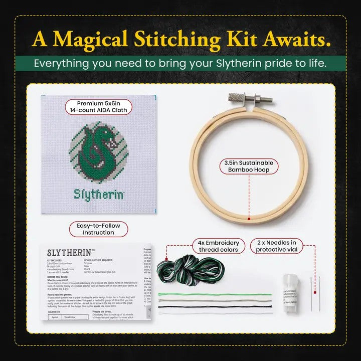 Slytherin Cross Stitch Kit