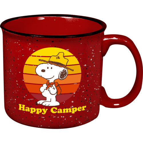Snoopy Happy Camper Red Mug 20 oz Peanuts