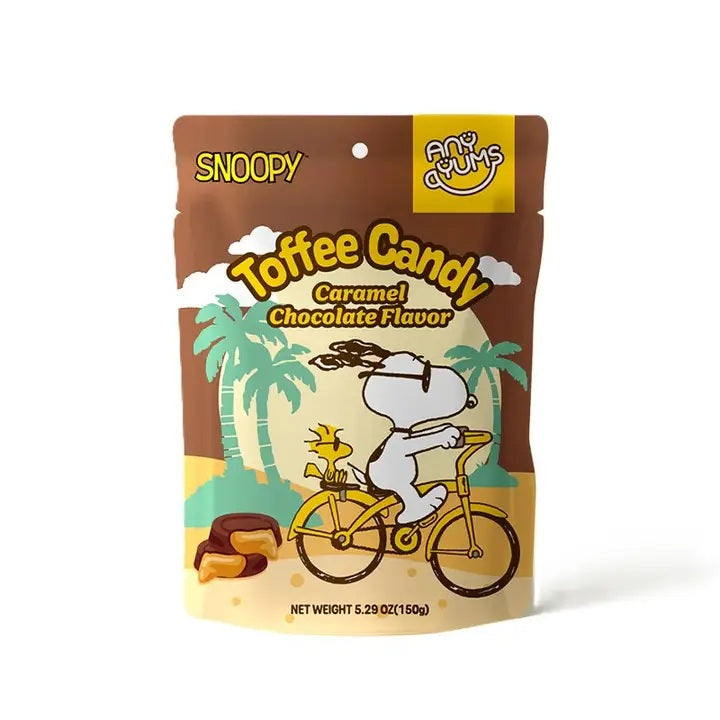 Snoopy Toffee Caramel Chocolate Flavored Candy Bag 5.29 oz