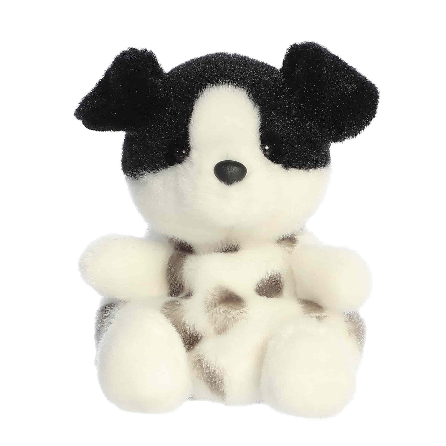 Snorkels Black & White Dog Palm Pals Plush 5"
