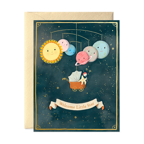 Card Solar System Baby