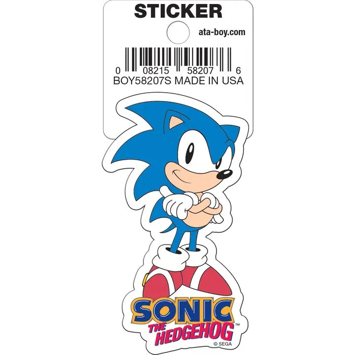Sonic The Hedgehog Arms Crossed Die Cut Sticker