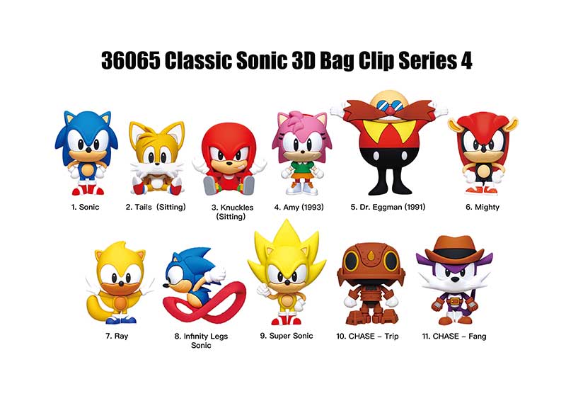 Sonic the Hedgehog Figural Bag Clip Series 4