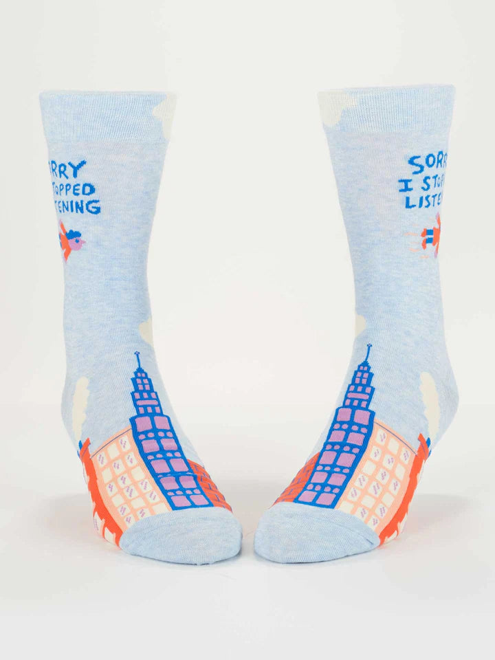 Sorry I Stopped Listening Men's Socks
