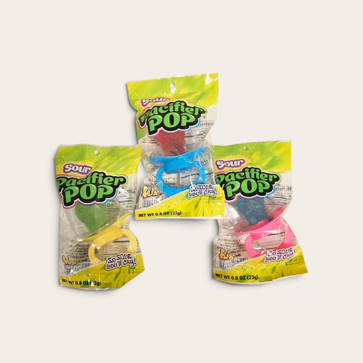 Sour Pacifiers Pops