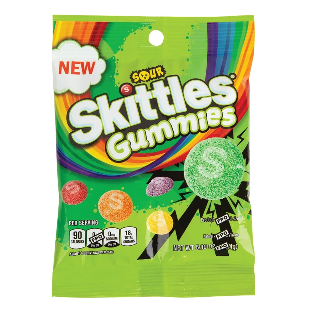 Sour Skittles Gummies Bag
