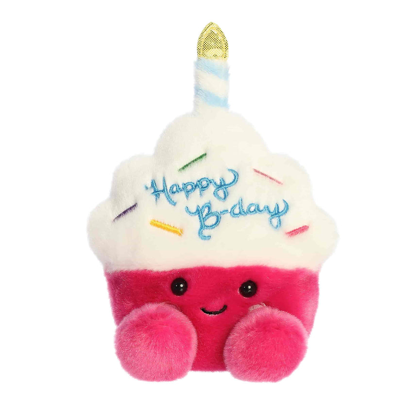 Sparkle Birthday Cupcake Palm Pals Plush 5"