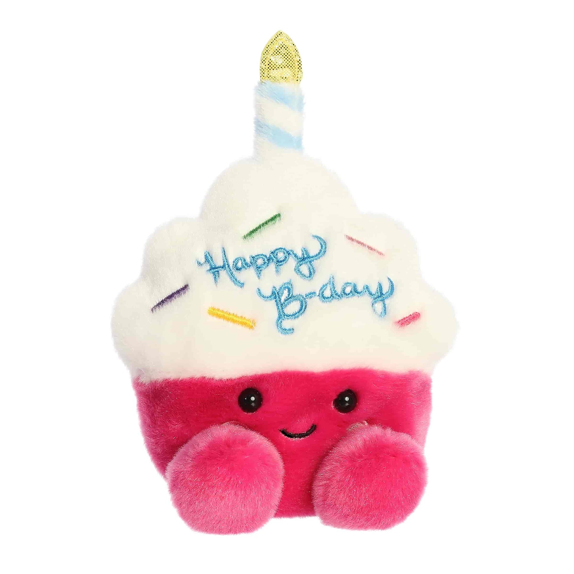 Sparkle Birthday Cupcake Palm Pals Plush 5"