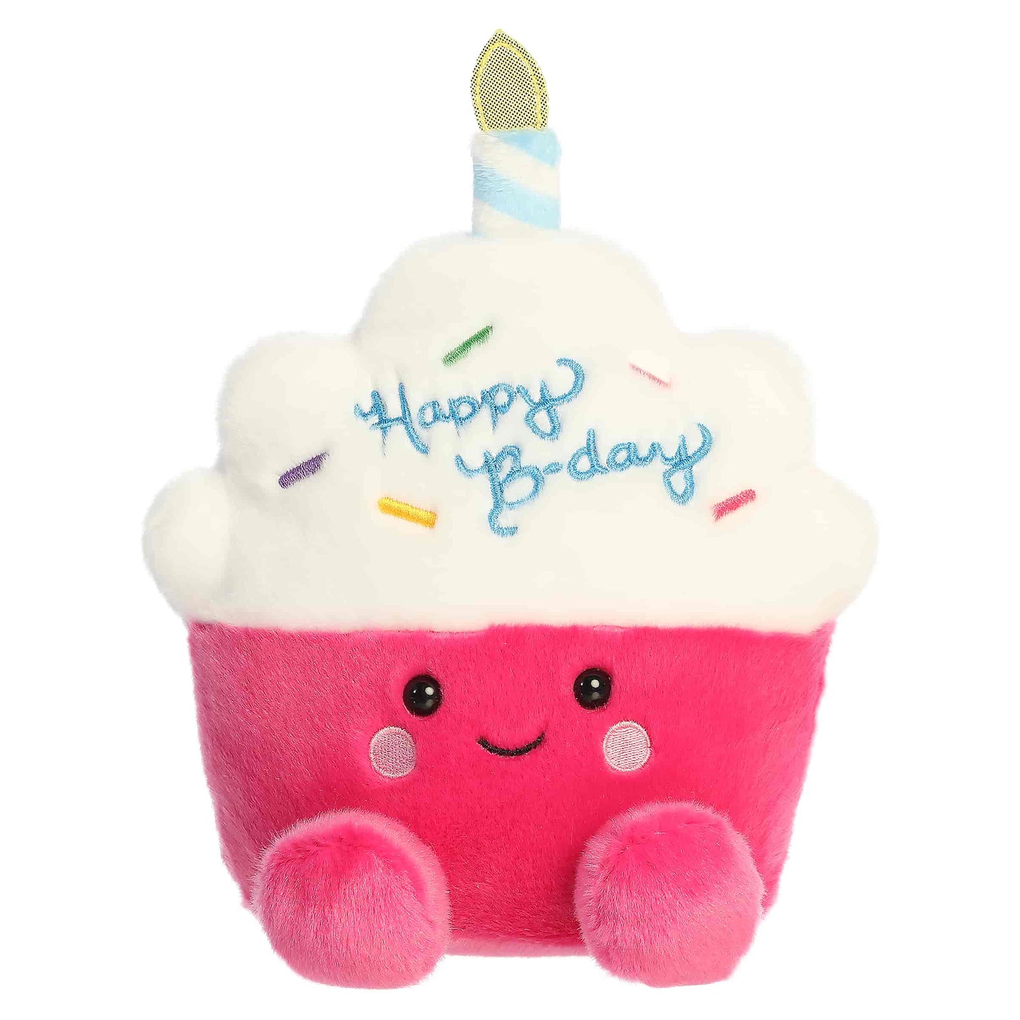 Sparkle Birthday Cupcake Palm Pals Plush 8"