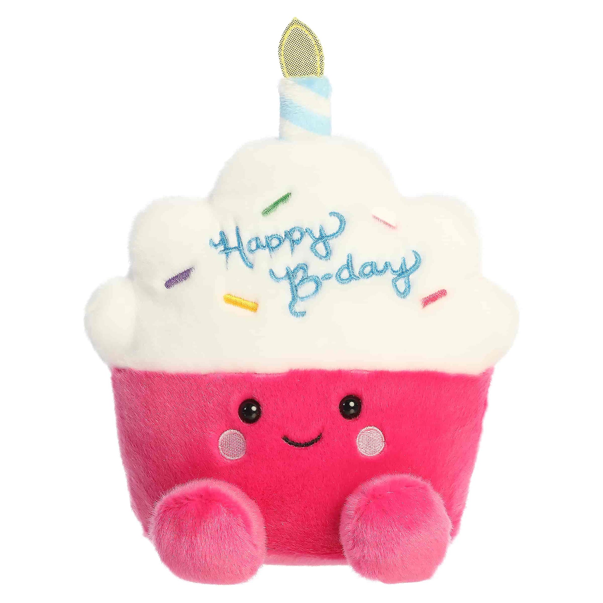 Sparkle Birthday Cupcake Palm Pals Plush 8"