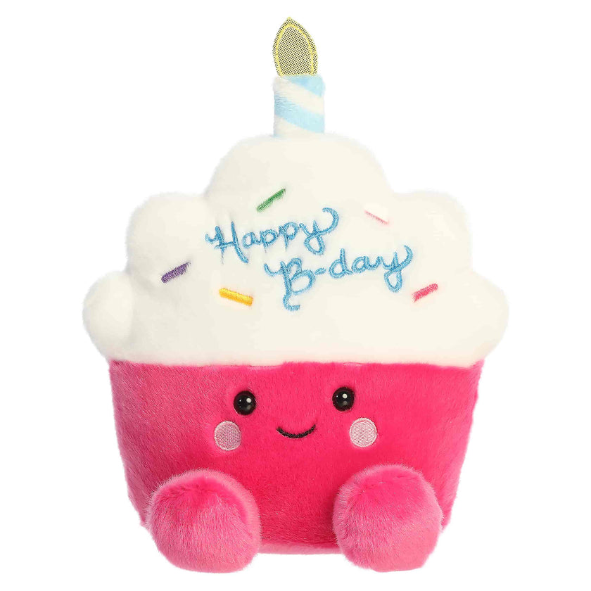 Sparkle Birthday Cupcake Palm Pals Plush 8"