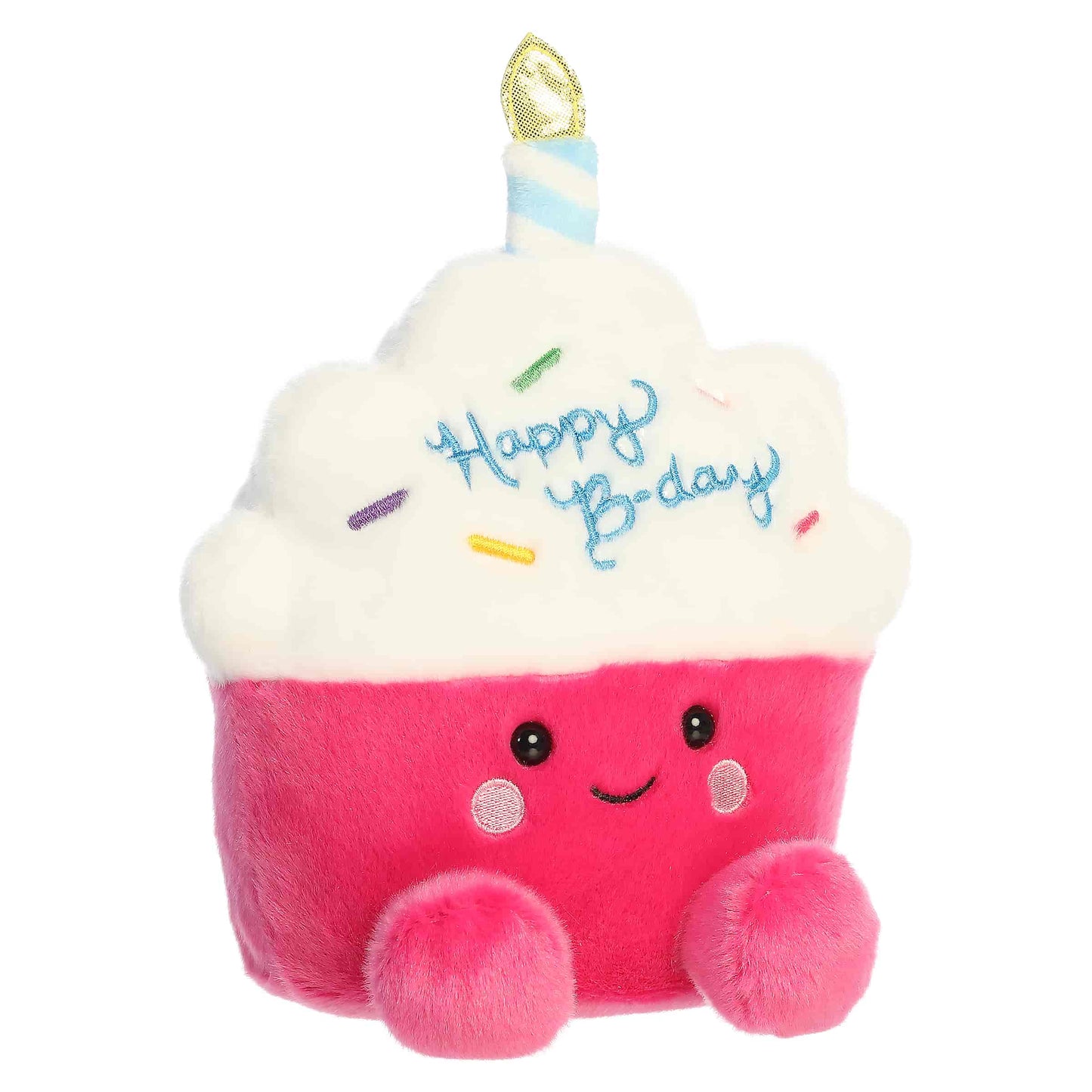 Sparkle Birthday Cupcake Palm Pals Plush 8"