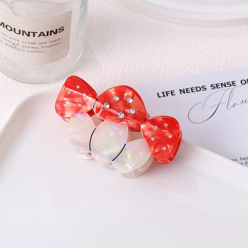 Sparkly Mushrooms Hair Claw Clip