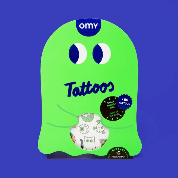 Spooky Glow in The Dark Tattoos