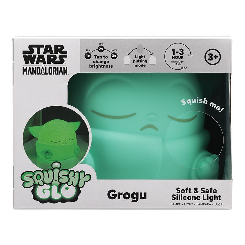 Star Wars Mandalorian Squishy Glo Grogu Silicone Light