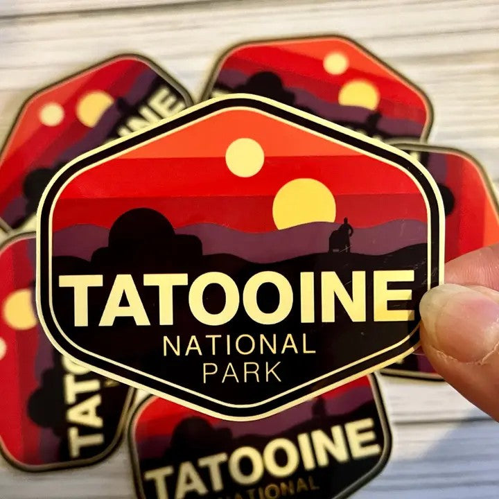 Star Wars Tatooine National Park Sticker