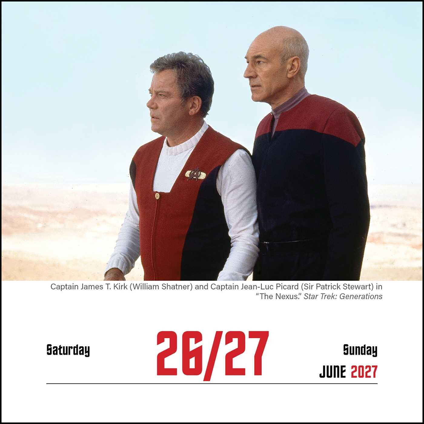 Star Trek 2027 Desktop Calendar