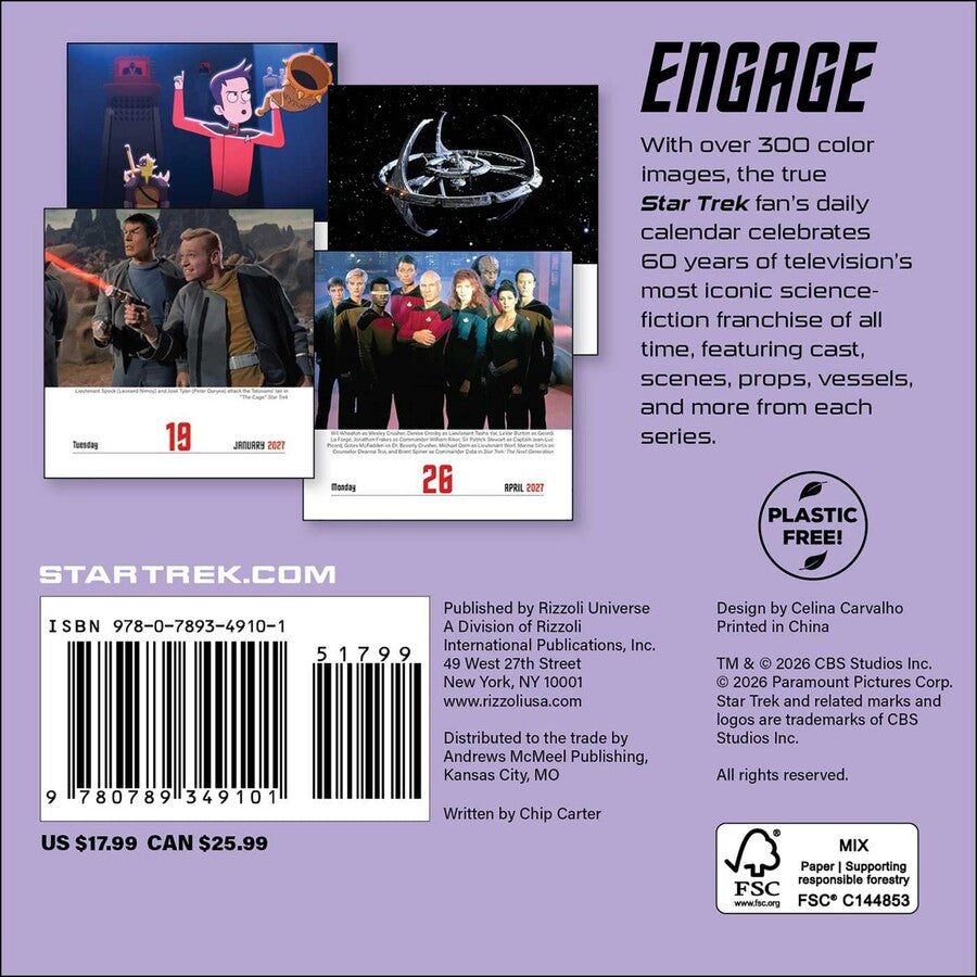 Star Trek 2027 Desktop Calendar