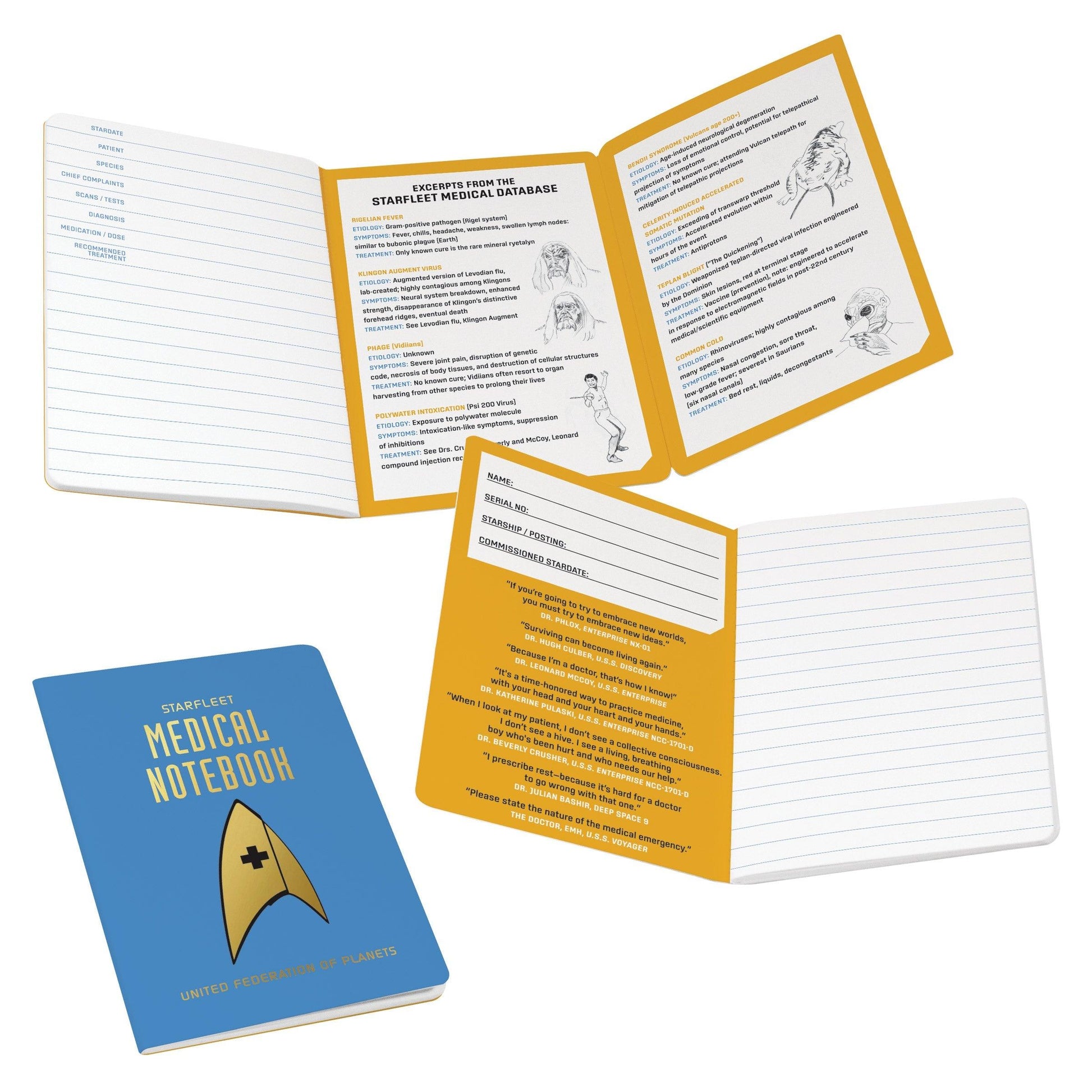 Starfleet Medical Pocket Notebook Star Trek