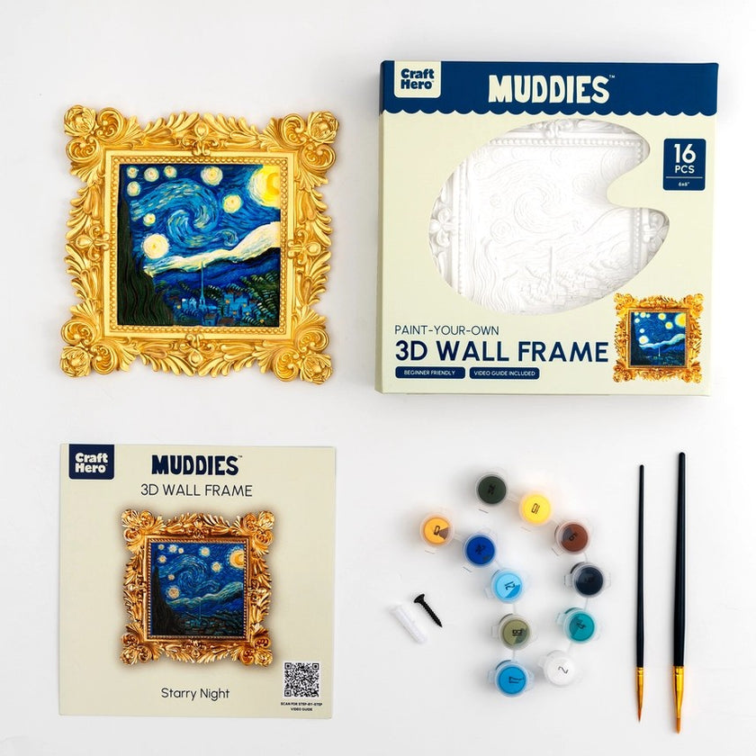 Starry Night Paint Your Own 3D Wall Frame