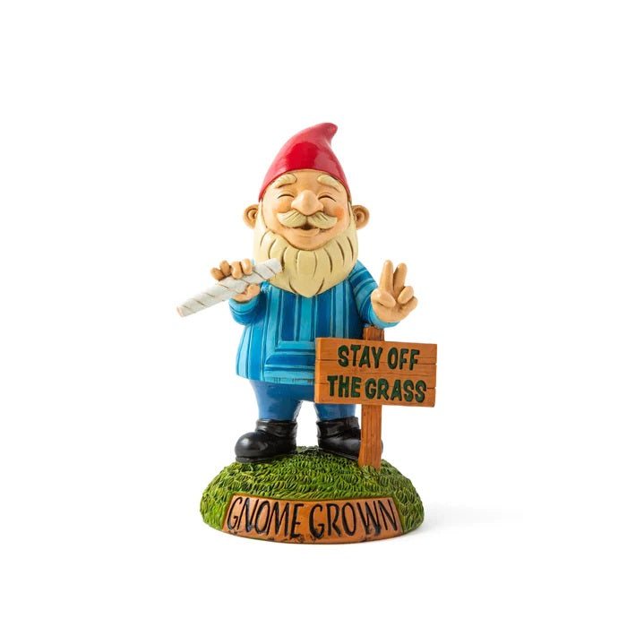 Stay Off The Grass Garden Gnome