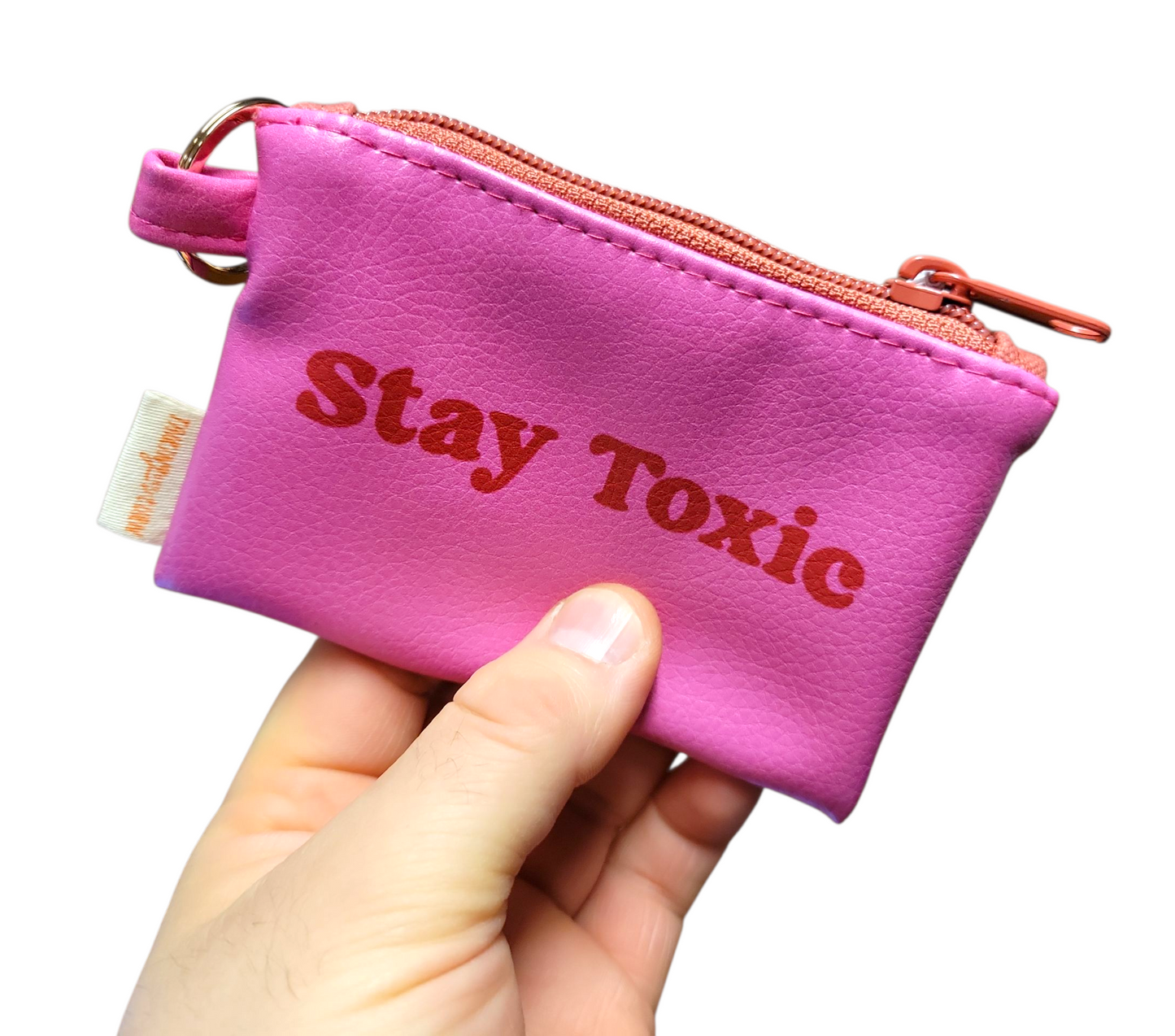 Stay Toxic Keyring Pouch