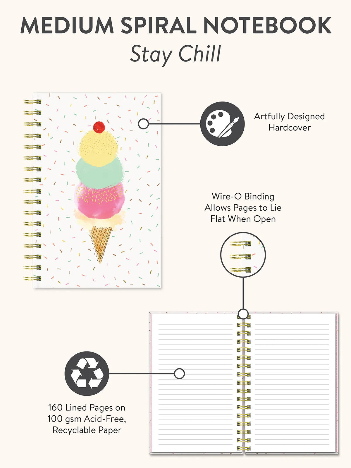 Stay Chill Spiral Notebook