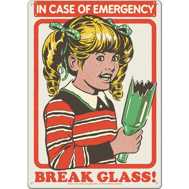 Steven Rhodes In Case Of Emergency Metal Sign