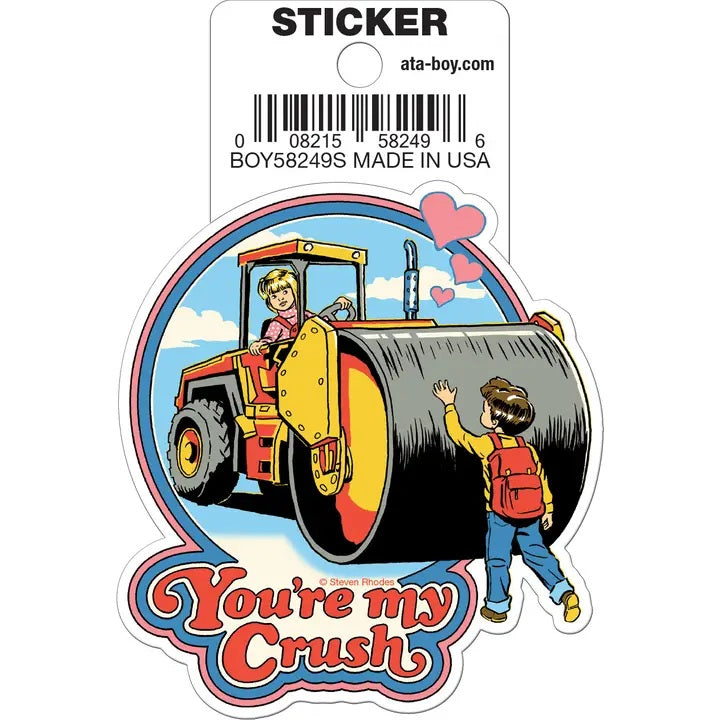 Steven Rhodes You're My Crush Die Cut Sticker