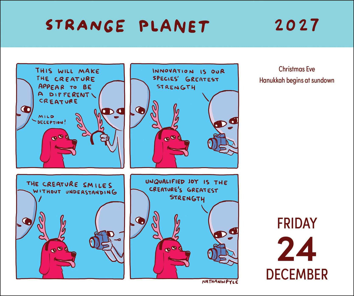 Strange Planet 2027 Desktop Calender