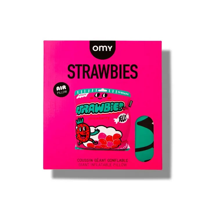 Strawbies Giant Inflatable Pillow