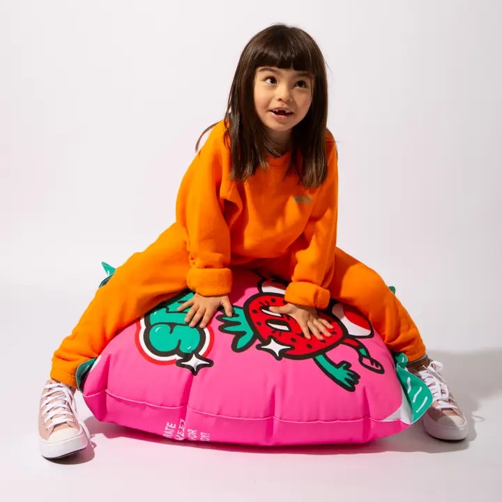 Strawbies Giant Inflatable Pillow