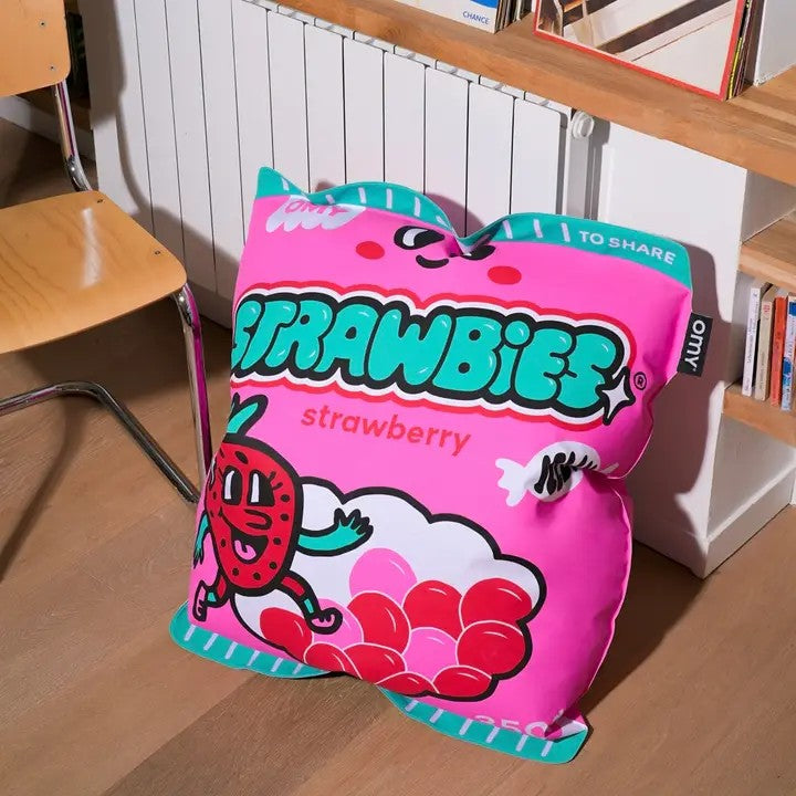 Strawbies Giant Inflatable Pillow