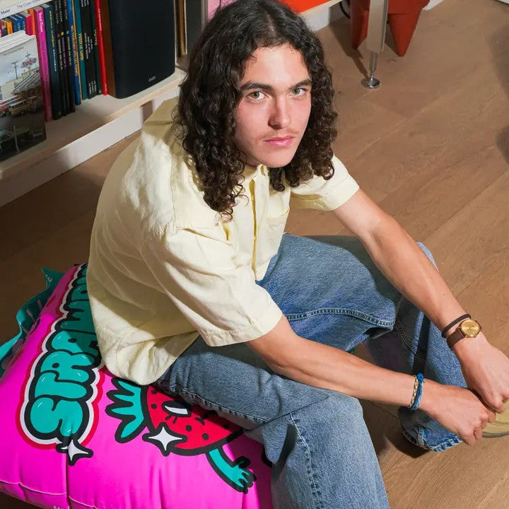 Strawbies Giant Inflatable Pillow