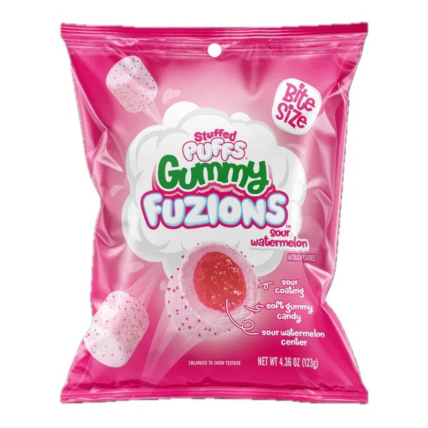Stuffed Puffs Gummy Fuzions Sour Watermelon 4.36 oz