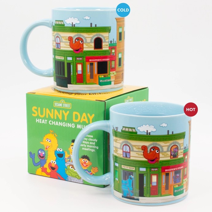 Sunny Day In Sesame Street Heat Changing Mug