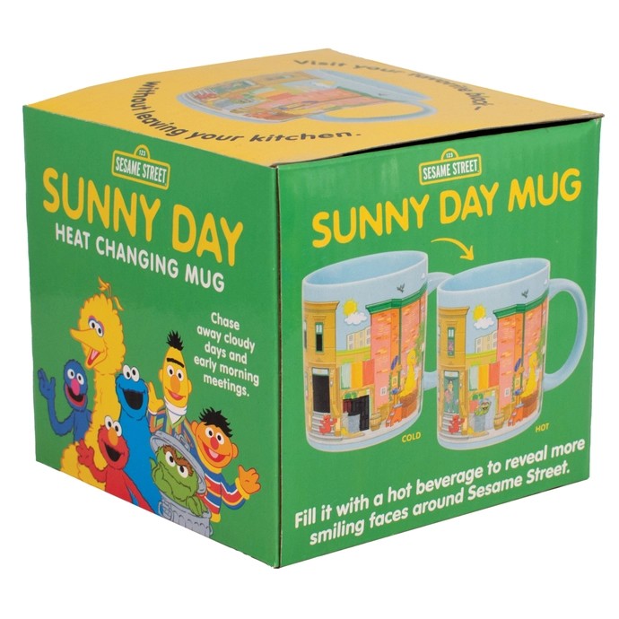 Sunny Day In Sesame Street Heat Changing Mug