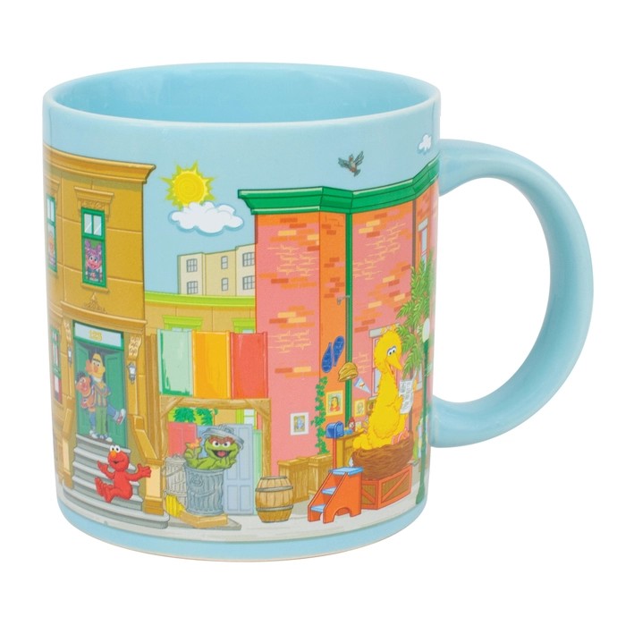 Sunny Day In Sesame Street Heat Changing Mug